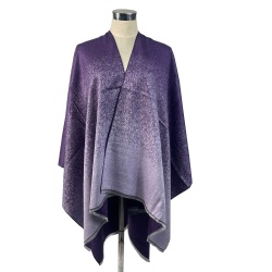 Gradient women poncho
