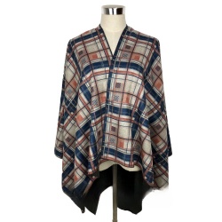 Digital printing women poncho gradient