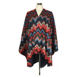 Zig zag  women poncho