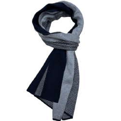 Winter warm men scarf wool blending
