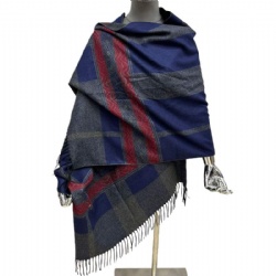 Jacquard fashion men scarf with fringe