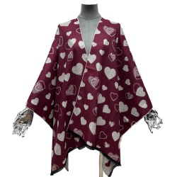 Jacquard fashion women poncho