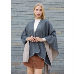 Reversible  women poncho