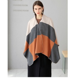 Multi check ruana